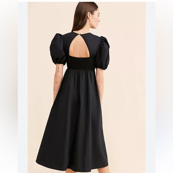 Elegant Black Midi Skirt Anthropologie - Picture 2 of 10